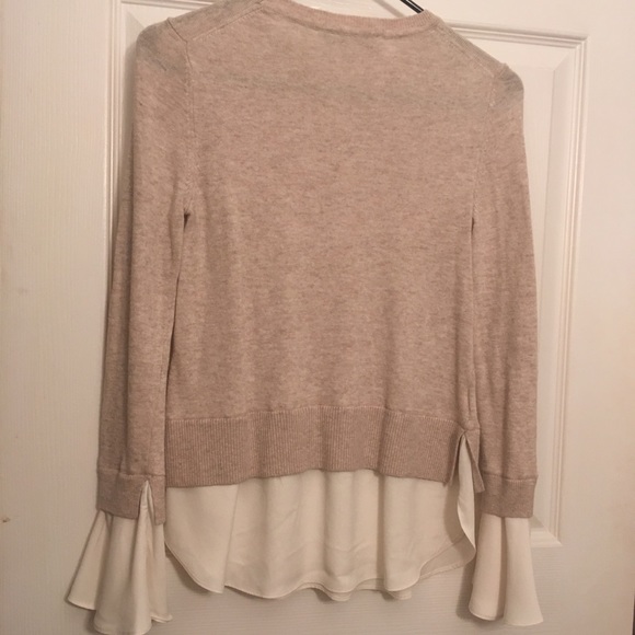 Loft Ruffle Cuff Two in One Sweater - Picture 6 of 7